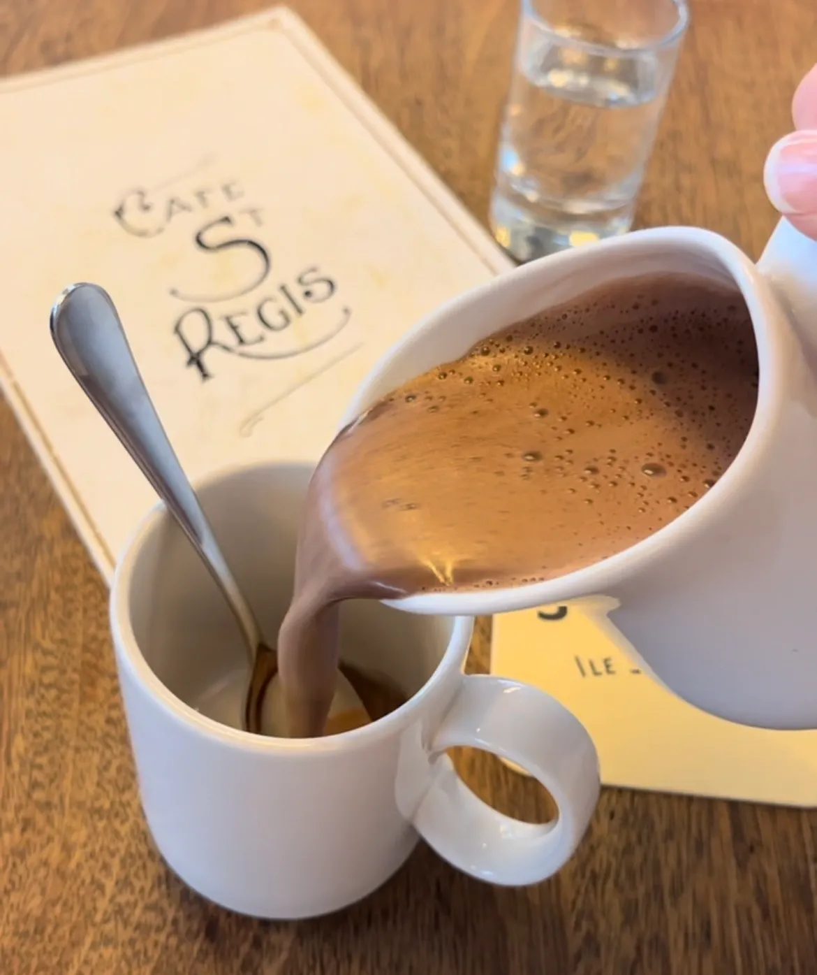 Having coffee avec Emily in Paris!
